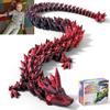 31.5 Large 3D Printed Dragon Bigger Fidget Animals Toys, Giant Flexible Articulated Fidget Toy, Huge 3D Printed Crystal Dragon Halloween Home Office Executive Desk Decor, Christmas 3D Print Toy 2025 view 1