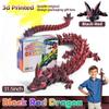 31.5 Large 3D Printed Dragon Bigger Fidget Animals Toys, Giant Flexible Articulated Fidget Toy, Huge 3D Printed Crystal Dragon Halloween Home Office Executive Desk Decor, Christmas 3D Print Toy 2025 view 2