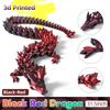 31.5 Large 3D Printed Dragon Bigger Fidget Animals Toys, Giant Flexible Articulated Fidget Toy, Huge 3D Printed Crystal Dragon Halloween Home Office Executive Desk Decor, Christmas 3D Print Toy 2025 view 4