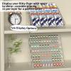 2 Pack Card Display Stand for Trading Card Greeting Card Display Stand, Versatile 7 Tier Figurine Crystal Display Shelf for Collectibles, Pops, PSA Cards, Sports Cards, Business Cards view 3