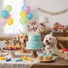 16 Pcs Pet Dog Cupcake Toppers Puppy Cupcake Topper Decor Dogs Themed Birthday Party Decorations Happy Birthday Dog Cupcake Toppers Decorations view 2