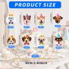 16 Pcs Pet Dog Cupcake Toppers Puppy Cupcake Topper Decor Dogs Themed Birthday Party Decorations Happy Birthday Dog Cupcake Toppers Decorations view 3