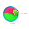 Toddmomy 1set Catch Ball Toy Sticky Sucker Balls for Outdoor Interactive Play Paddle for Boy Girl Strong Adhesion for Endless Fun view 3