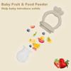 2 Pcs Baby Food Fruit Feeder with Freezer Tray Breastmilk Popsicle Molds Silicone Fruit Feeder for Self Feeding Teething Relief (Pink+Yellow) view 3