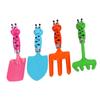VICASKY 4-Piece Kids Gardening Tool Set Multi-Functional Shovel Rake and Trowel for Play Sturdy and Lightweight Gardening Toys for Boys and Girls Random Color view 1
