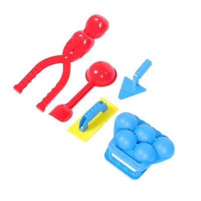 Kisangel Large Heart-Shaped Maker Clips 5-Piece Set for Boys and Girls Outdoor Winter Fun Toys Plastic Clips for Creation Random Color