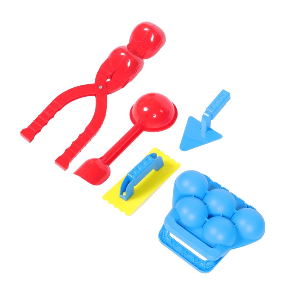 Kisangel Large Heart-Shaped Maker Clips 5-Piece Set for Boys and Girls Outdoor Winter Fun Toys Plastic Clips for Creation Random Color