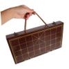 HANABASS Chinese Chess Set Portable Wooden Chess Box for Adults and Kids Foldable Travel Game for Family Fun view 3