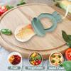2 Pcs Baby Food Fruit Feeder with Freezer Tray Breastmilk Popsicle Molds Silicone Fruit Feeder for Self Feeding Teething Relief (Blue+Green) view 4