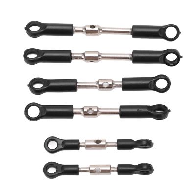 Beufee Rc Tie Link Rods Set, Replacement Servo Pull Rod Pull Rod Tie Link Rods Set for 144001 144002 124018 124019 124017 124016 Remote Control Car