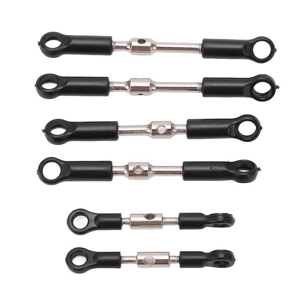 Beufee Rc Tie Link Rods Set, Replacement Servo Pull Rod Pull Rod Tie Link Rods Set for 144001 144002 124018 124019 124017 124016 Remote Control Car