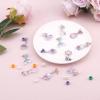 Mikovivi 6 Pairs Colorful Clip on Drop Earrings Set, Resin No Pierced Design Kids Child Dangle Earrings Cute Butterfly Ear Clips for Children Toddler Party Daily Wearing Princess Jewelry view 3