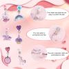 Mikovivi 6 Pairs Colorful Clip on Drop Earrings Set, Resin No Pierced Design Kids Child Dangle Earrings Cute Butterfly Ear Clips for Children Toddler Party Daily Wearing Princess Jewelry view 4