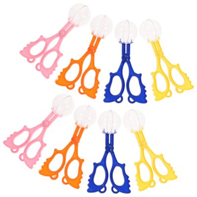 BESPORTBLE 8pcs Catch Clamp Scissors Outdoor for Fun Educational Catching Tool Blue Pink Orange Yellow for Nature Exploration