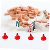 BESPORTBLE 15Pcs Plastic Traffic Cones Model Simulation Roadblock Teaching for Home Lightweight and Compact for Education Photography and Micro Landscape Props view 2