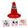 BESPORTBLE 15Pcs Plastic Traffic Cones Model Simulation Roadblock Teaching for Home Lightweight and Compact for Education Photography and Micro Landscape Props view 3