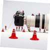 BESPORTBLE 15Pcs Plastic Traffic Cones Model Simulation Roadblock Teaching for Home Lightweight and Compact for Education Photography and Micro Landscape Props view 4