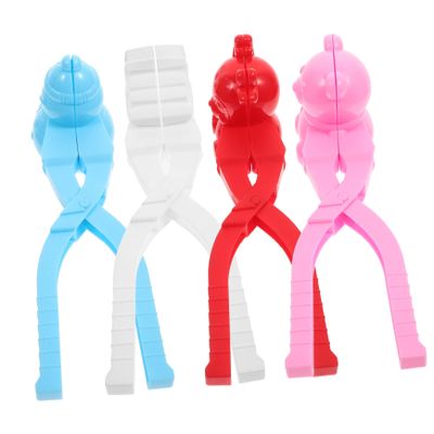 FELTECHELECTR 4Pcs Portable Cartoon Makers Fun Snow for Clamps for Enhance Parent Interaction Easy to Use and Clean