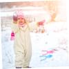 FELTECHELECTR 4Pcs Portable Cartoon Makers Fun Snow for Clamps for Enhance Parent Interaction Easy to Use and Clean view 2