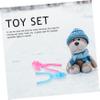 FELTECHELECTR 4Pcs Portable Cartoon Makers Fun Snow for Clamps for Enhance Parent Interaction Easy to Use and Clean view 3