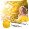 FAVOMOTO Inflatable Jumping Ball Yellow Hop Ball for Indoor and Promotes Coordination and Ages view 2