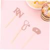 Hemobllo 24pcs Nurse Cupcake Decor Creative Nursing School Cake Picks Rose Gold Party Cupcake Toppers Styles Each for Nurse Graduation Celebrations view 4
