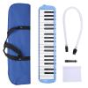 37 Keys Melodica Instrument, Musical Instrument Air Piano Keyboard Pianica for Kids Adults Beginners Professional Training with Carrying Bag (Blue) view 1