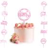 10-Pack Happy Birthday Cake Toppers,Gold Cake Toppers Acrylic Birthday Cake Supplies,4inchx6inch (Gold) (Rose Gold) view 2