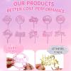 10-Pack Happy Birthday Cake Toppers,Gold Cake Toppers Acrylic Birthday Cake Supplies,4inchx6inch (Gold) (Rose Gold) view 3
