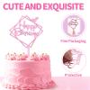 10-Pack Happy Birthday Cake Toppers,Gold Cake Toppers Acrylic Birthday Cake Supplies,4inchx6inch (Gold) (Rose Gold) view 4