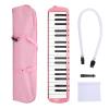 37 Keys Melodica Instrument, Musical Instrument Air Piano Keyboard Pianica for Kids Adults Beginners Professional Training with Carrying Bag (Pink) view 1