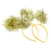 BIUDECO 2pcs Tinsel Bopper Headbands for Kids Sparkly Hair Bands Pom Poms Fun Party Headdress for Birthdays and Holidays view 1