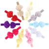 10 Pcs Baby Headband, Headbands Cute Bow Hair Band Colorful 10pcs Fabric Bowknot Flower Headwear Cloth Ribbon Elastic Headdress Accessories for Toddler Kids Hairband view 1