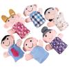 BRIGHTFUFU 6pcs Family Hand Puppet Adorable Early Education Storytelling Puppets for Interactive Role Play Plaything for Home School and Kindergarten view 1