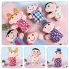 BRIGHTFUFU 6pcs Family Hand Puppet Adorable Early Education Storytelling Puppets for Interactive Role Play Plaything for Home School and Kindergarten view 3