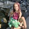 Crochet Weighted Crocodile Plush view 3