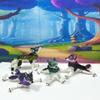 4pcs 3D Printed Wolf, 2.75" Dual Color Full Body Articulated Wolf, Executive Desk Toy, Fidget ADHD Autism Toy WC3002 view 4
