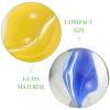 ORFOFE 200pcs Butterfly Feeder Marble Decorations Glass Outdoor Feeder Garden Decorative Marbles Unique Visual Effect view 4