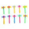 Luxshiny 10 Pcs Squeaky Hammer Toys Set for Kids Colorful Plastic Mallet Sound Educational Pounding Toys for Toddlers and Babies Fun Plaything for Boys and Girls view 1
