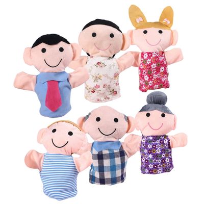 FELTECHELECTR 6pcs Hand Puppets for Role Play and Storytelling Creative Educational for Safe and Gentle Material for Parent Interaction and Early Learning