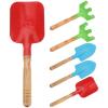 DECHOUS 2 Sets Gardening Tools of Garden Shovel and Rake for Outdoor Planting Lightweight Digging for Fun and Educational Playtime Activities Random Color view 1