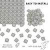 150 pcs, Dollhouse Flooring, 1:12 Scale Doll House Tiles, Miniature Dollhouse Accessories, REDUCIO! (Victorian Soft Blue) view 4