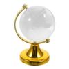 BCOATH Crystal Globe Decoration with Stand Transparent Desktop World Globe with World Map Elegant Handicraft for Home Office Classroom and Store Decor view 1