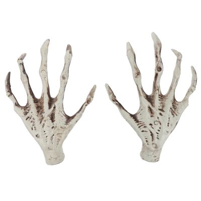 Abaodam 1 Pair Halloween Skeleton Hands Prank Prop Scary Decorative Ghost Hands for Parties Cosplay Decor Appalling Skeleton Design for Spooky Atmosphere