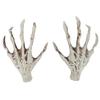 Abaodam 1 Pair Halloween Skeleton Hands Prank Prop Scary Decorative Ghost Hands for Parties Cosplay Decor Appalling Skeleton Design for Spooky Atmosphere view 1