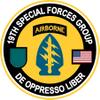 19th Special Forces Group Afghanistan Service Challenge Coin view 3