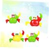 FELTECHELECTR 4pcs Windup Crab Wind up Crab Favors Crawly Crab Wind up Crabs Clockwork Swinging Cartoon Wind up Wind up Crab Wind-up Crabtoy view 2