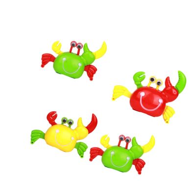 SUPVOX 4pcs Funny Wind Up Crab for Clockwork Crabs Red Green Yellow Engaging Plastic to Enhance Coordination and Imagination