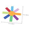 BRIGHTFUFU Nylon Material Boys and Girls Coordination Toy Rainbow Umbrella Throwing Game Parachute Toys for Boys and Girls Fun Educational view 2