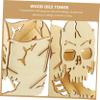 BESPORTBLE Wooden Skull Dice Tower Compact Lightweight Game Dice Prop for Role Playing Party Games Practical Design for Easy Use Stylish Gameplay for Ktv Bars Travel view 4